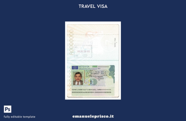 stile verificato Modello di carta Visa Portogallo